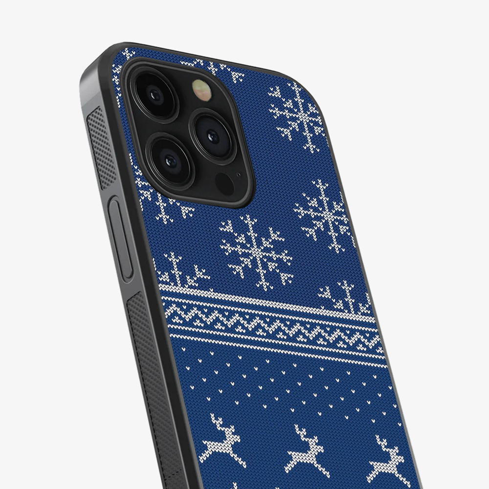 Christmas Navy Snowflake Phone Case