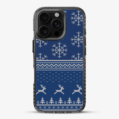 Christmas Navy Snowflake Phone Case