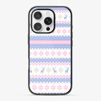 Christmas Pink Snowflake Phone Case Anti Yellow Silicone Case
