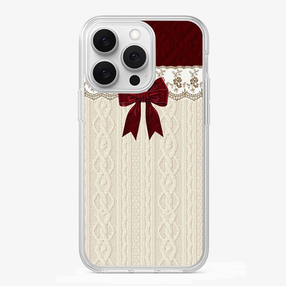 Christmas Bow Phone Case Glass Case