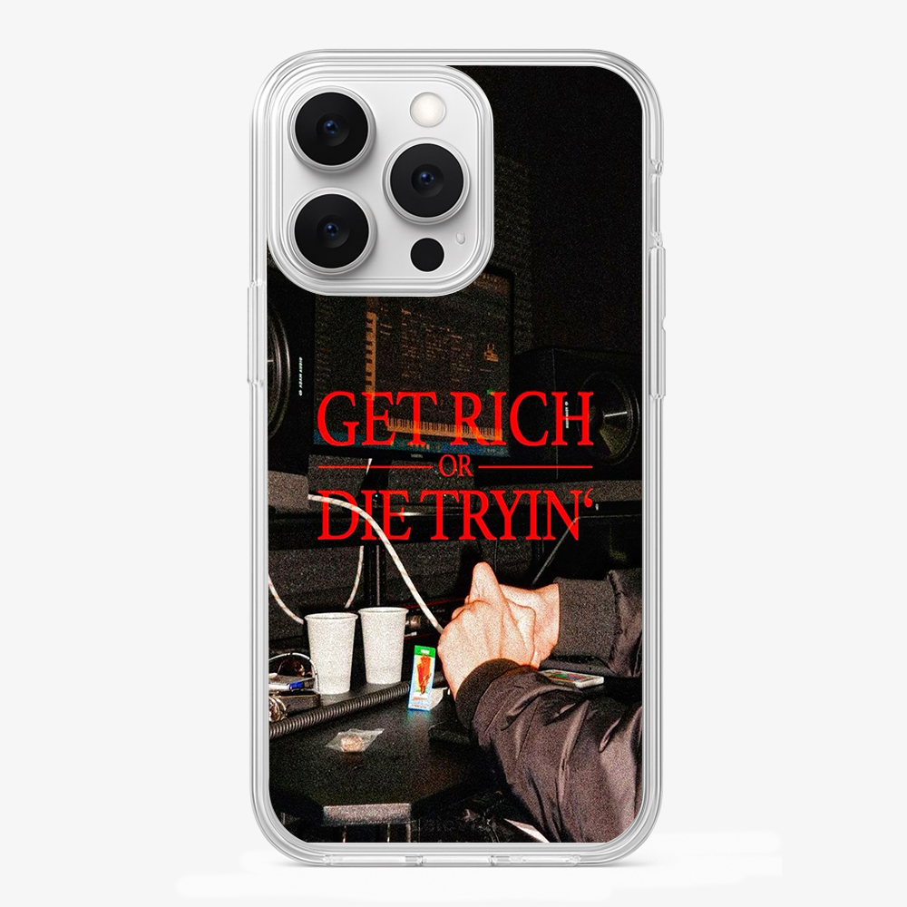 Get Rich Or Die Trying Phone Case Glass Case