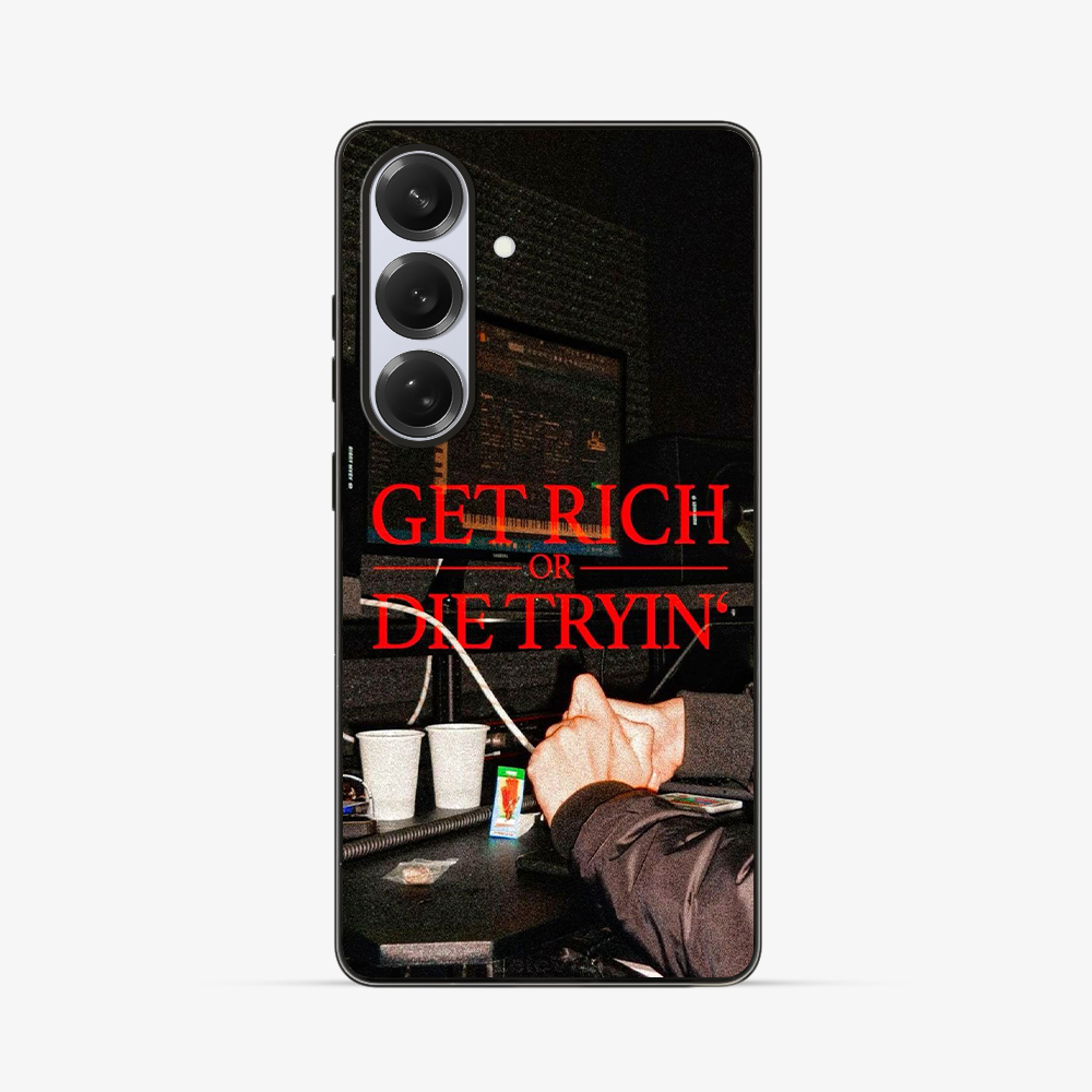 Get Rich Or Die Trying Samsung Phone Case Clear Silicone Case