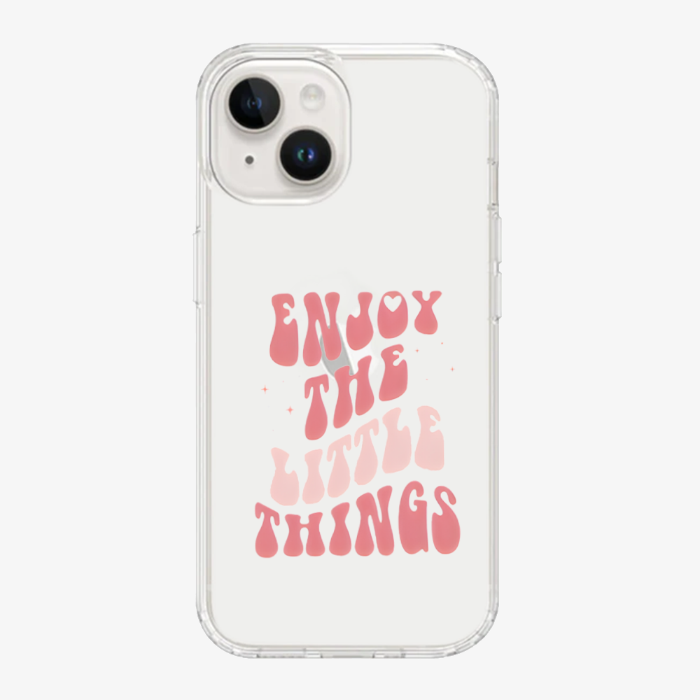 Enjoy The Little Things Case | Pink