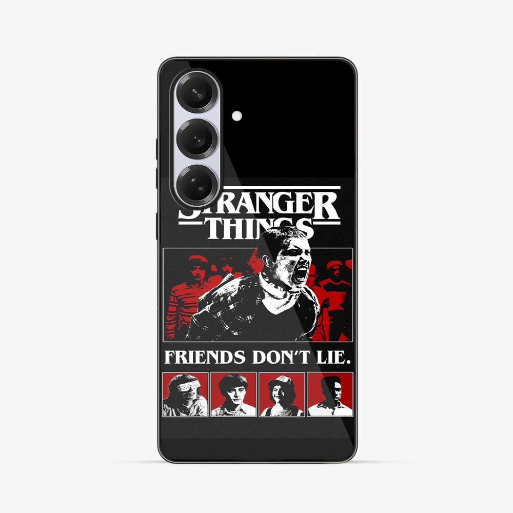 Stranger Things Friends Don't Lie Samsung Phone Case Glass Case