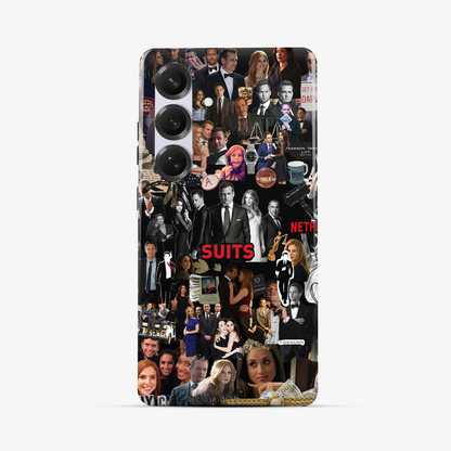 Suits Sticker Samsung Phone Case Tough Double Layer