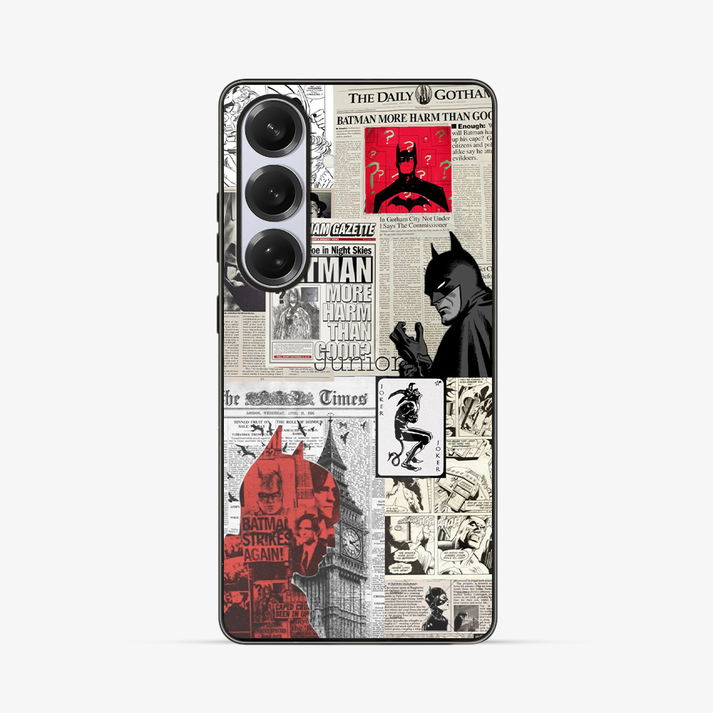 Batman Newspaper Samsung Phone Case Glass Case