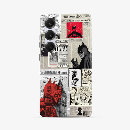 Batman Newspaper Samsung Phone Case Tough Double Layer
