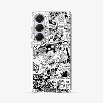 Luffy Newspaper Anime Samsung Phone Case Hard 2.0 Case