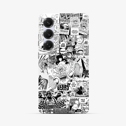 Luffy Newspaper Anime Samsung Phone Case Tough Double Layer