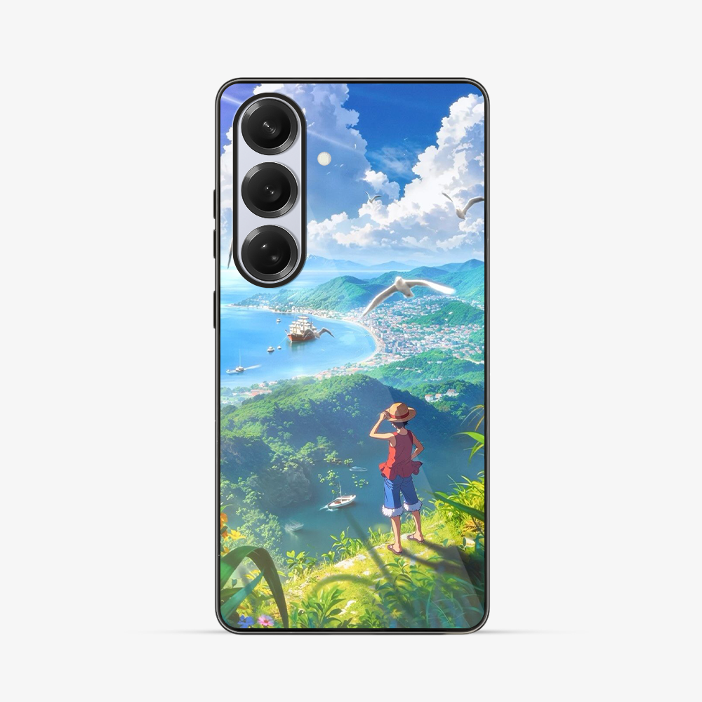 Luffy Hill Samsung Phone Case Glass Case