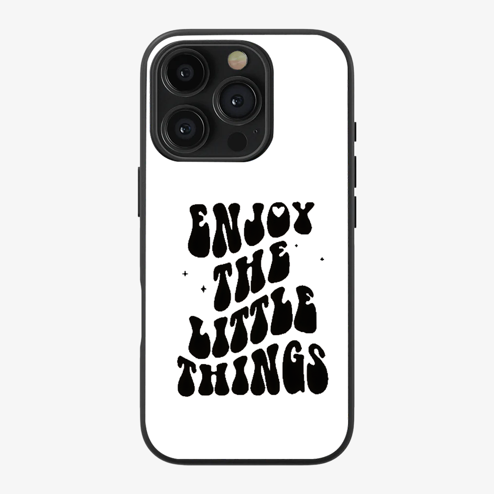 Enjoy The Little Things Case | Black