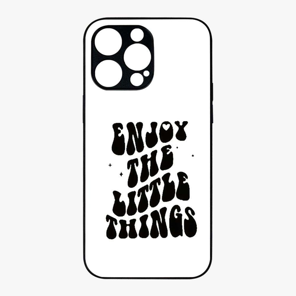 Enjoy The Little Things Case | Black