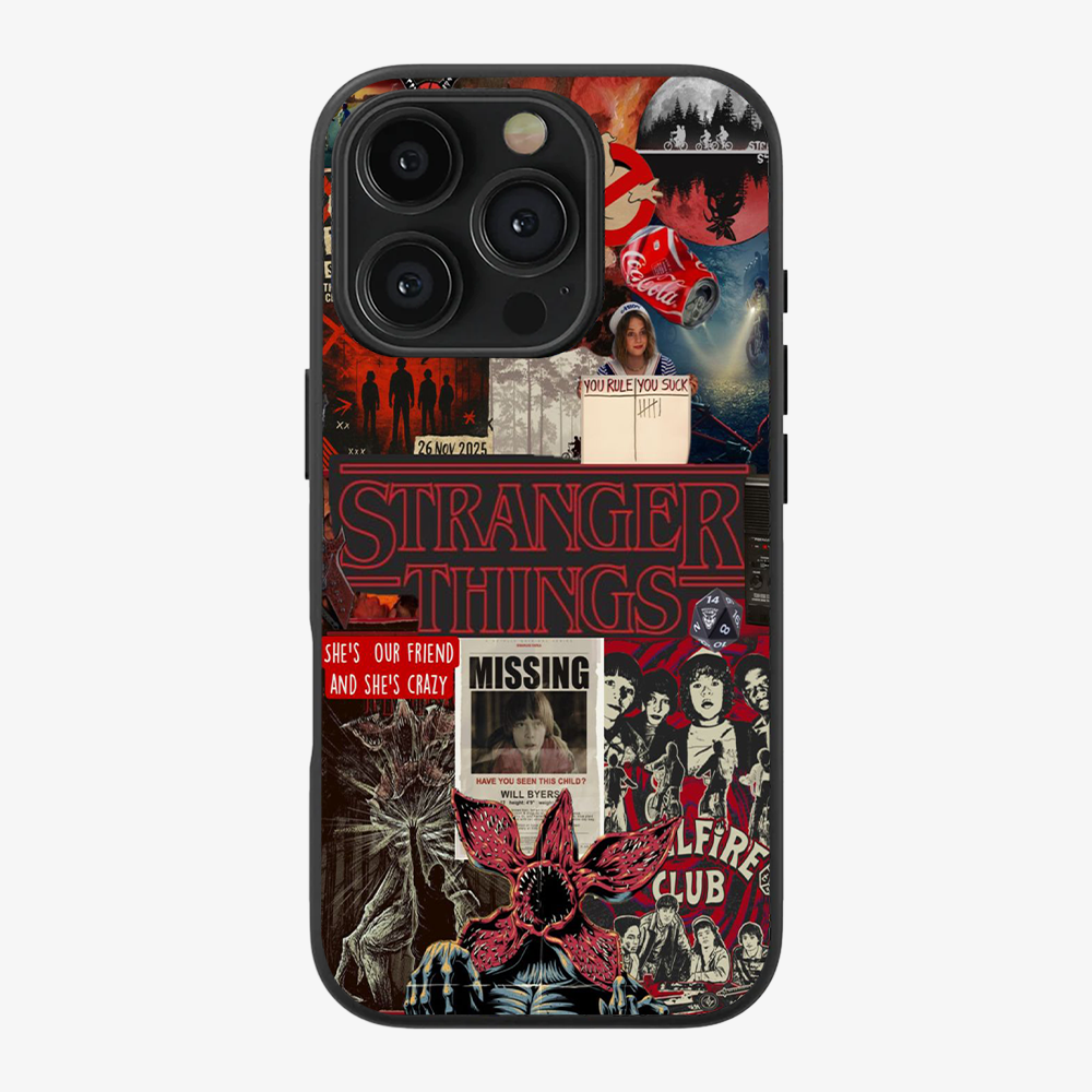 Stranger Things Missing Phone Case Clear Silicone Case
