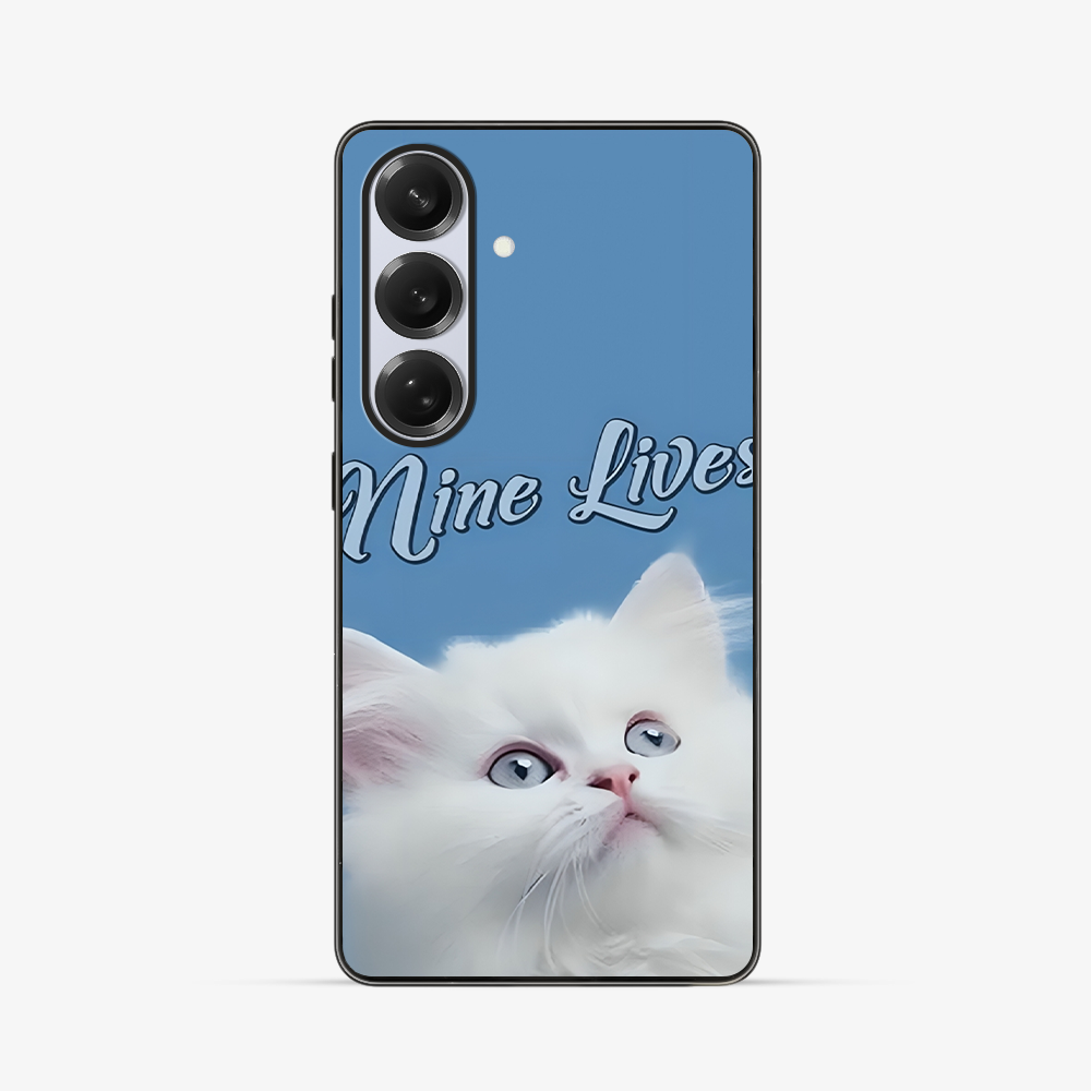 Nine Lives Cat Samsung Phone Case Clear Silicone Case