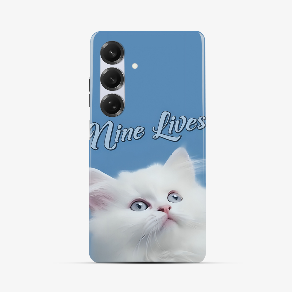 Nine Lives Cat Samsung Phone Case Tough Double Layer