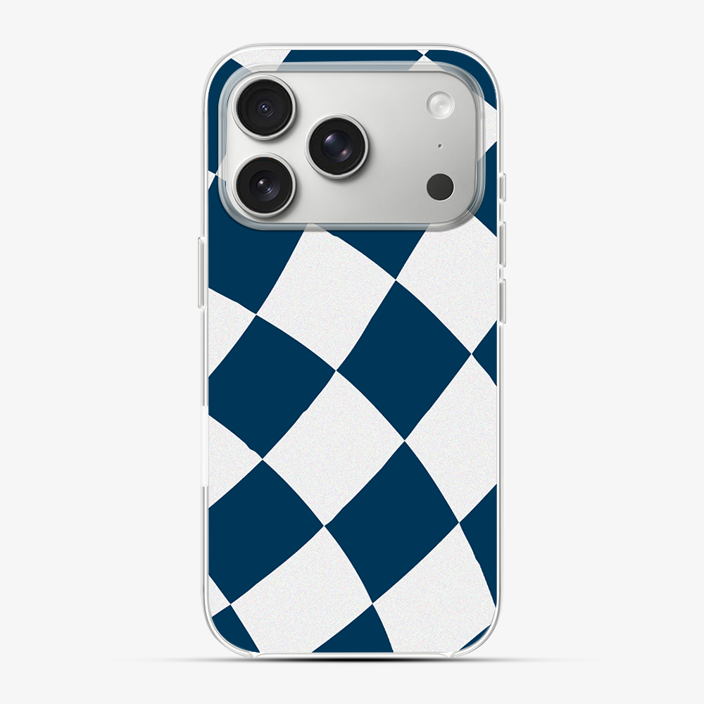 Blue & White Checkered Phone Case