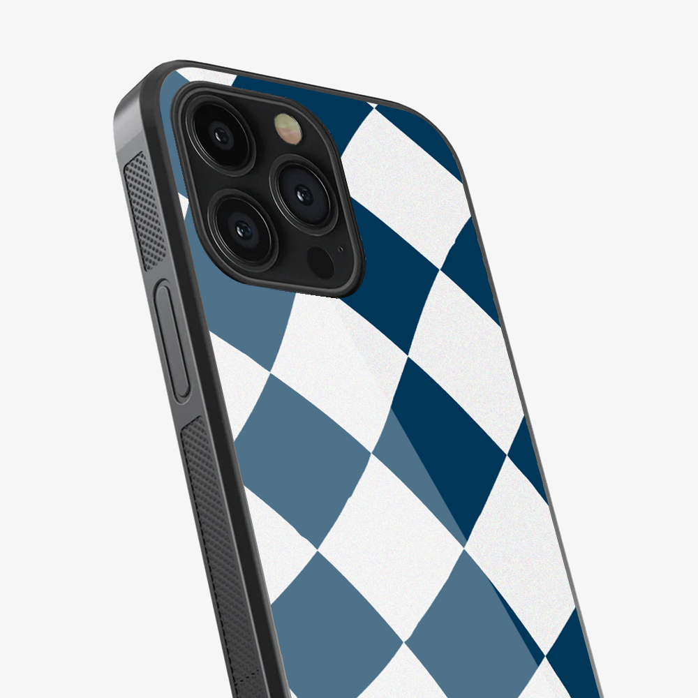 Blue & White Checkered Phone Case