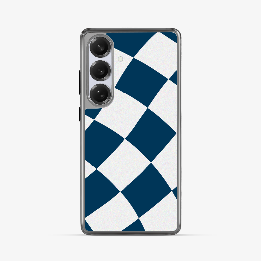 Blue & White Checkered Samsung Phone Case Stride 2.0 Case