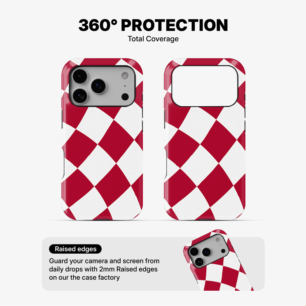 Red & White Checkered Phone Case