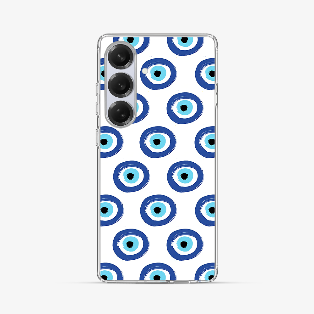 Round Evil Eye Samsung Phone Case Hard 2.0 Case