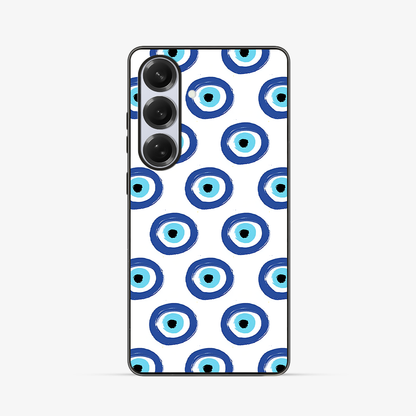 Round Evil Eye Samsung Phone Case Clear Silicone Case