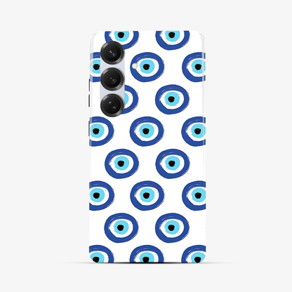 Round Evil Eye Samsung Phone Case Tough Double Layer