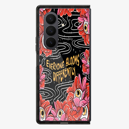 Everyone Blooms Differently Samsung Z Fold Phone Case
