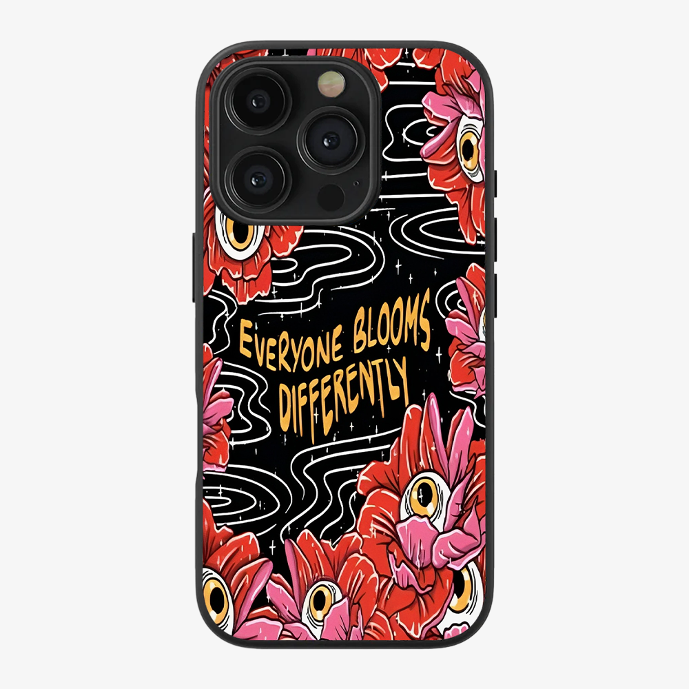 Everyone Blooms Differently Phone Case Clear Silicone Case