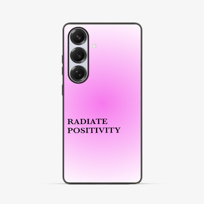 Radiate Positivity Samsung Phone Case Clear Silicone Case