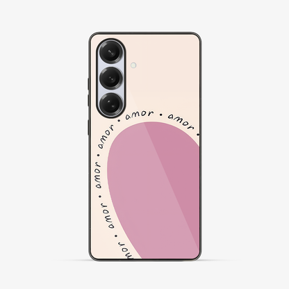 Amor Heart Samsung Phone Case Glass Case