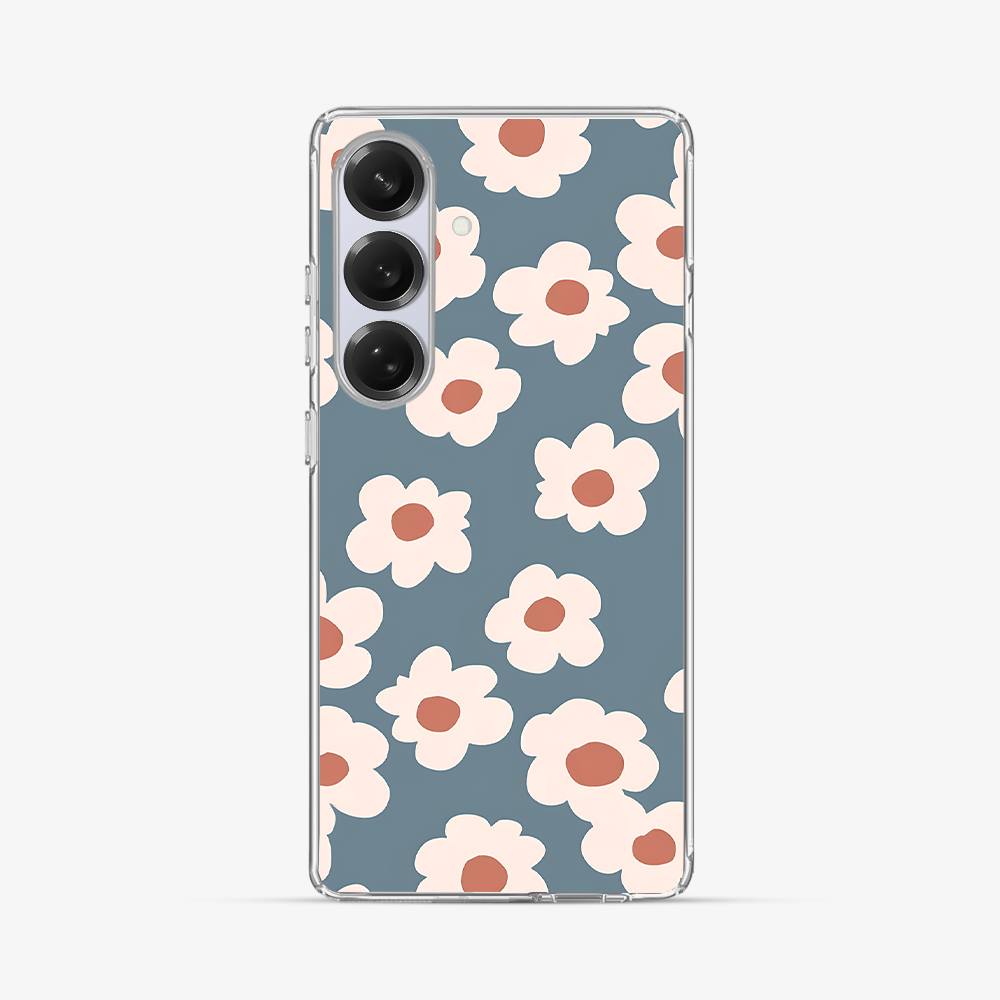 Blue Flower Samsung Phone Case Hard 2.0 Case