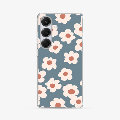 Blue Flower Samsung Phone Case Hard 2.0 Case