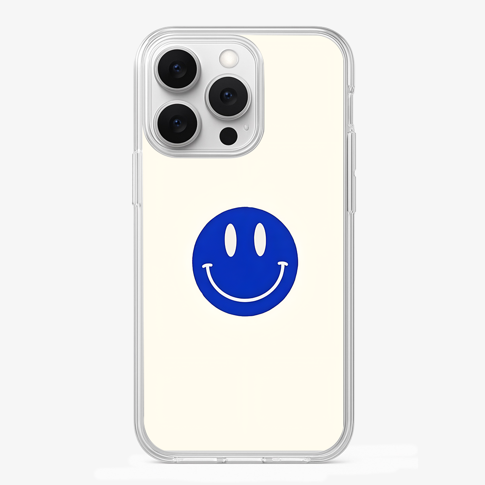 Blue Smiley Phone Case