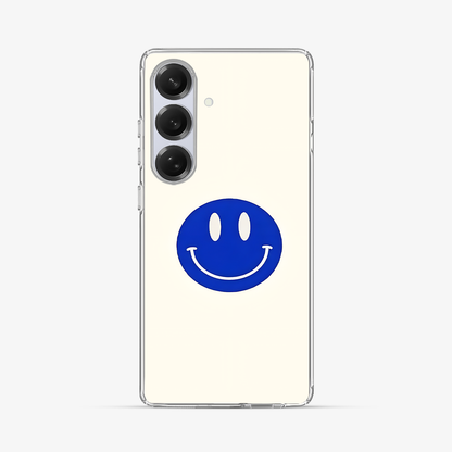 Blue Smiley Samsung Phone Case Hard 2.0 Case