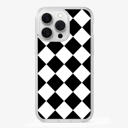 Black Checkered Phone Case