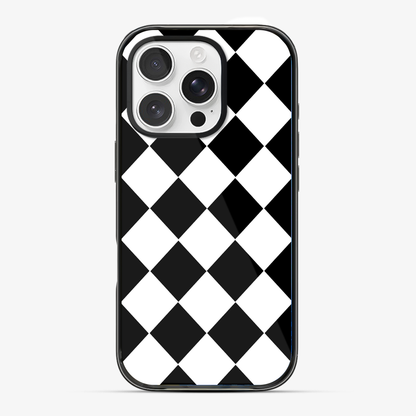 Black Checkered Phone Case