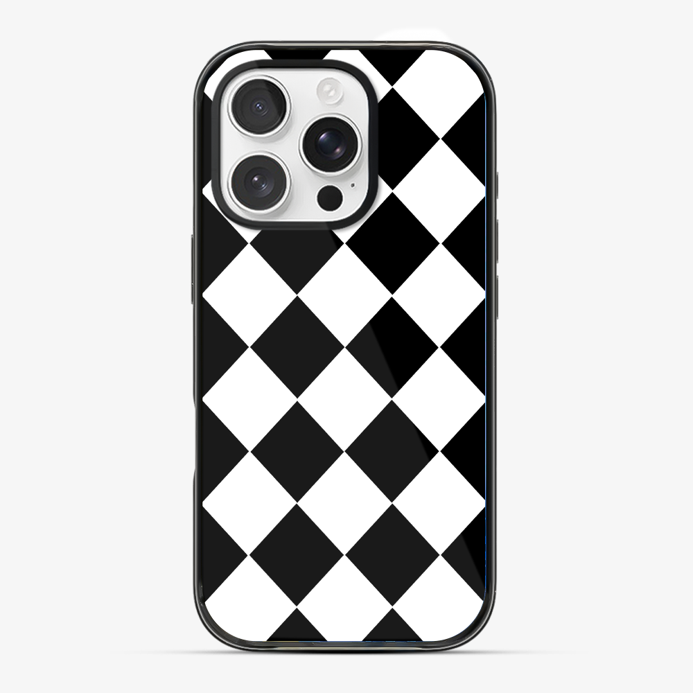 Black Checkered Phone Case