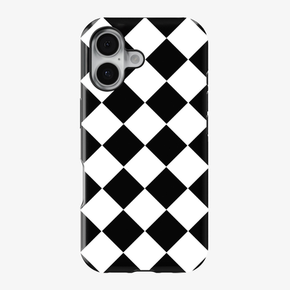 Black Checkered Phone Case