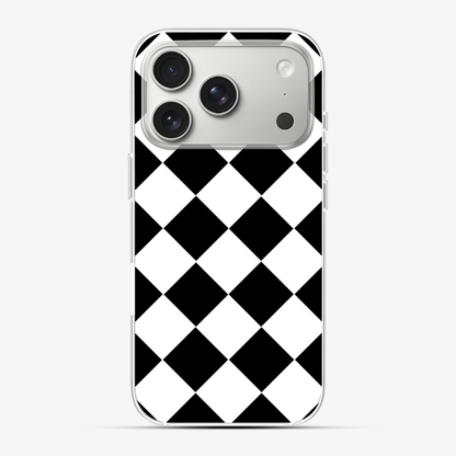 Black Checkered Phone Case