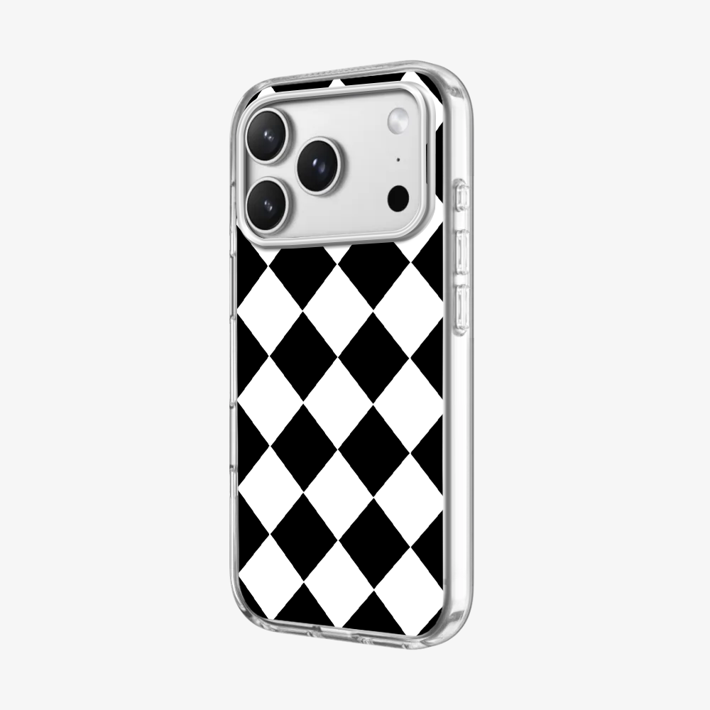Black Checkered Phone Case