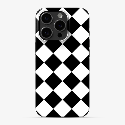 Black Checkered Phone Case