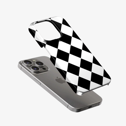 Black Checkered Phone Case