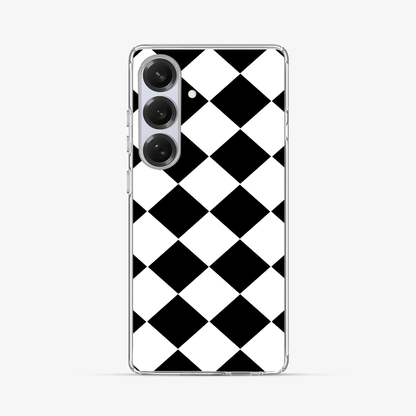 Black Checkered Samsung Phone Case Hard 2.0 Case