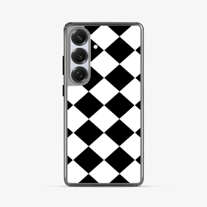 Black Checkered Samsung Phone Case Stride 2.0 Case