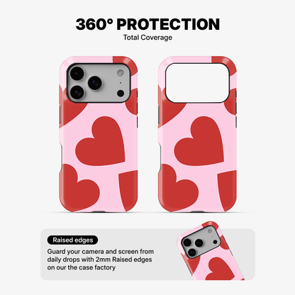 Red & Pink Heart Phone Case