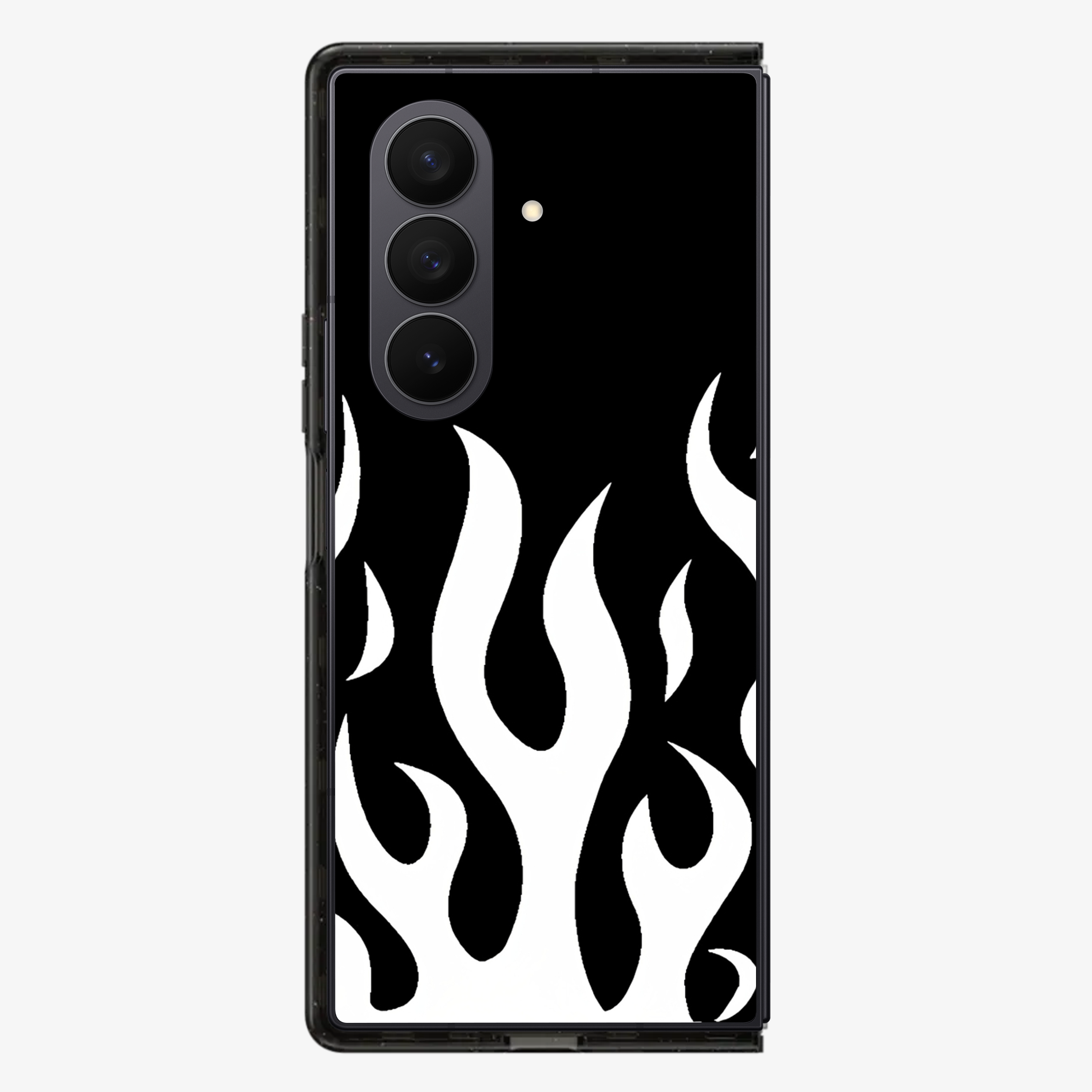 Flame | White Samsung Z Fold Phone Case