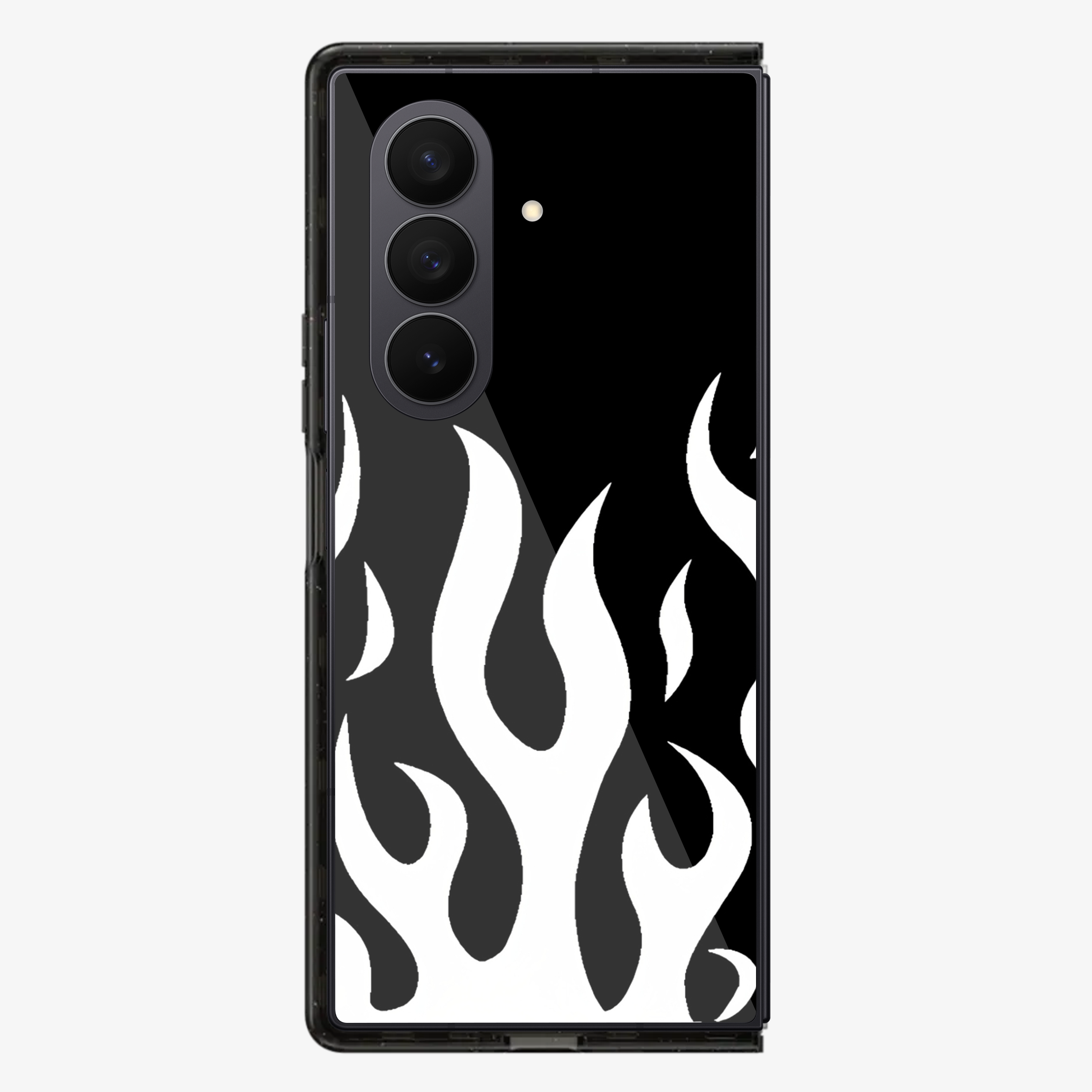 Flame | White Samsung Z Fold Phone Case