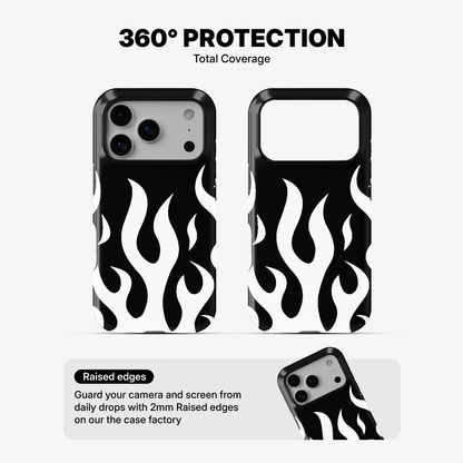 Flame Phone Case | White