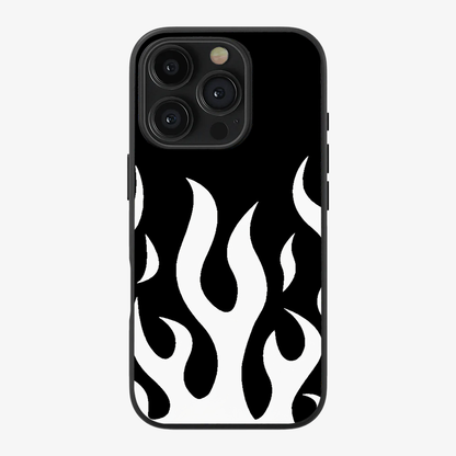 Flame Phone Case | White Clear Silicone Case