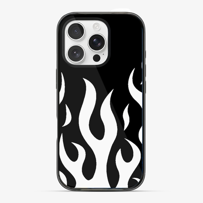 Flame Phone Case | White Anti Yellow Silicone Case